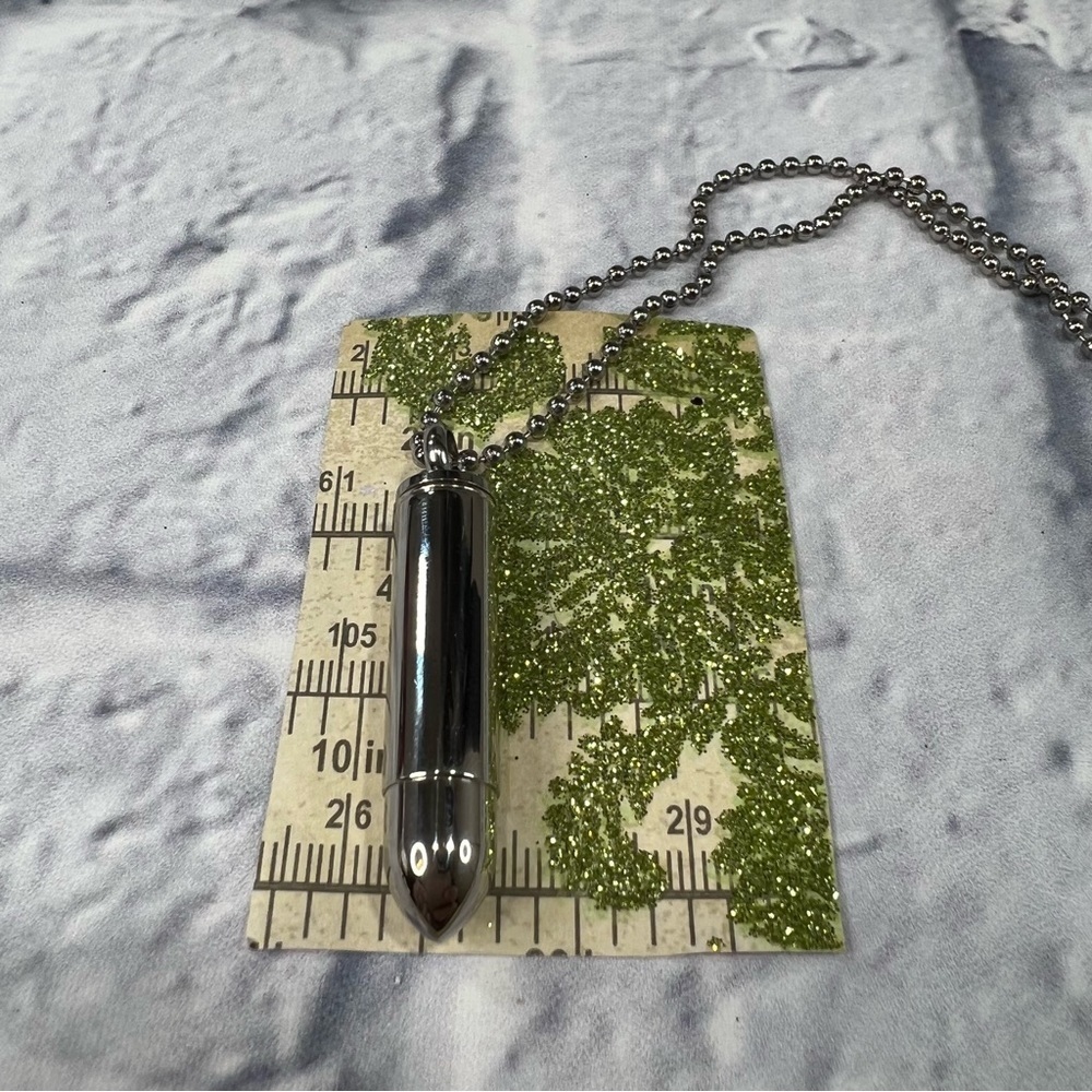 Urn necklace stainless steel bullet urn